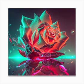 Abstract Rose Canvas Print