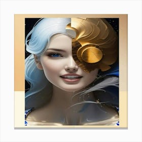 Portrait Of A Woman Canvas Print