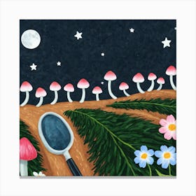 Mushroom Field Canvas Print