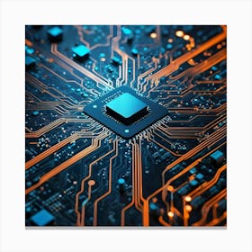 Computer Circuit Board 20 Canvas Print