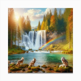 The Wolf Waterfall 2 Canvas Print