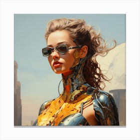 Futuristic Woman 2 Canvas Print