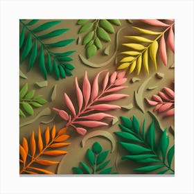 Animated Botanical Elegance Canvas Print