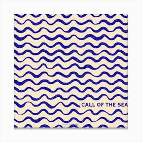 Call Of The Sea Square Canvas Print