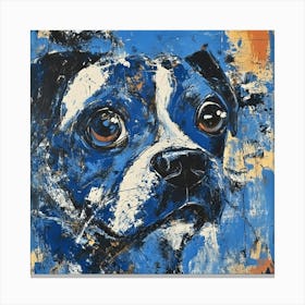 Abstract Melancholy Puppy Canvas Print