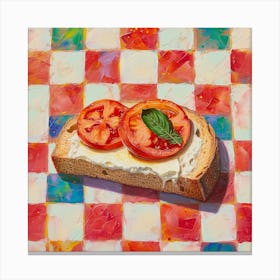 Pastel Tile Bruscetta 3 Canvas Print