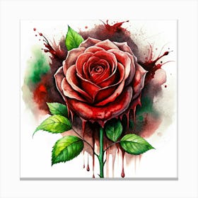 Bloody Rose 1 Canvas Print