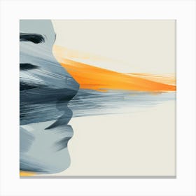 Abstract Of A Woman'S Face Canvas Print