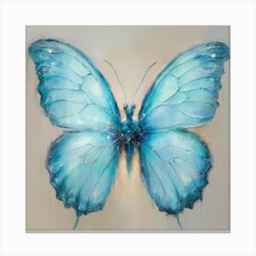 Blue Butterfly 1 Canvas Print