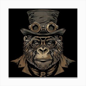 Steampunk Gorilla 9 Canvas Print