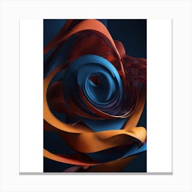 Abstract Swirls 1 Canvas Print