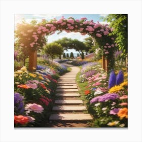 Garden Path Canvas Print