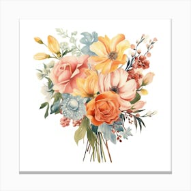 Bouquet Of Flowers 10 Canvas Print