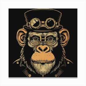 Steampunk Monkey 18 Canvas Print
