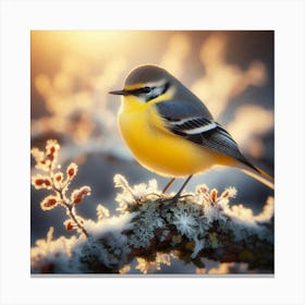 A Winter Perfect Bird Canvas Print