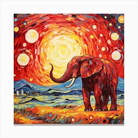 Elephant In The Sky Canvas Print