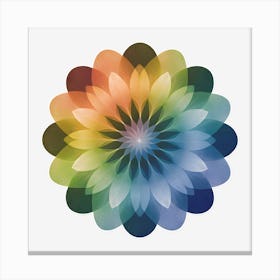 Rainbow Flower 1 Canvas Print