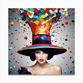 Colorful Hat 6 Canvas Print