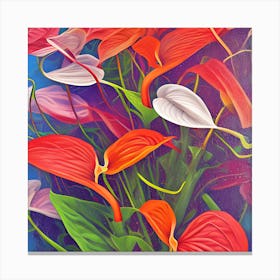Anthurium Flowers 3 Canvas Print