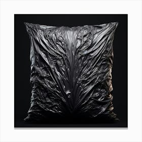 Black Garbage Bag Canvas Print