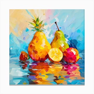 4x4 canvas - Luam Fine Art and Jewelry Collection - Paintings & Prints,  Food & Beverage, Fruit, Apples - ArtPal