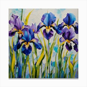 Flower of Irises Canvas Print