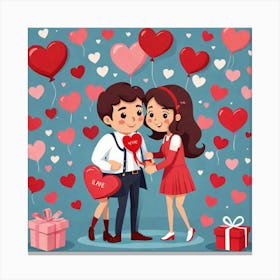 Valentine'S Day 3 Canvas Print