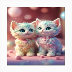 Cute Kittens Canvas Print