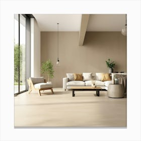 Modern Living Room 1 Canvas Print