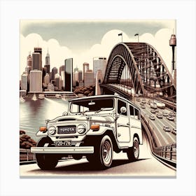 Toyota Land Cruiser Sydney Canvas Print