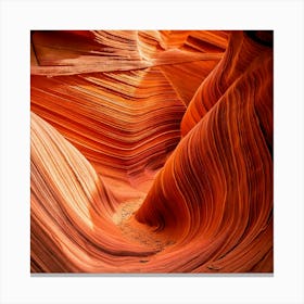 Firefly Fluid Curves Of Erosion In Sandstone Canyon 84720 Canvas Print