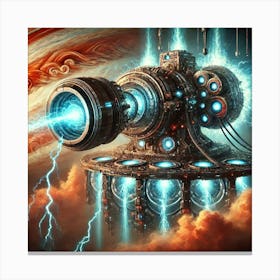 A Sci Fi Depiction Of The Wrath Cannon Charged 2 Canvas Print