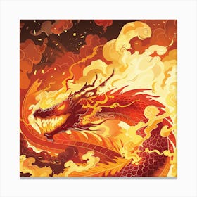 Dragon Fire Canvas Print