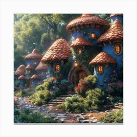 Fairy Houses Canvas Print