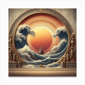 Circle of earth Canvas Print