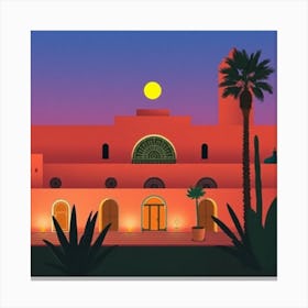 Marrakech At Dusk Canvas Print