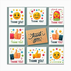 Thank You Cards 3 Canvas Print