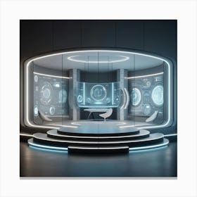 Futuristic Room Canvas Print