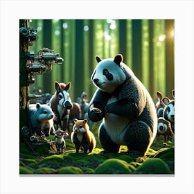 Engineered Forest 8 Canvas Print