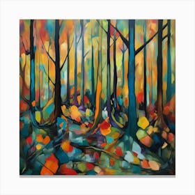 Abstract forest Canvas Print