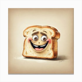 Happy Bread Canvas Print