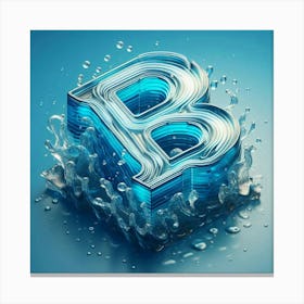 Letter B 4 Canvas Print