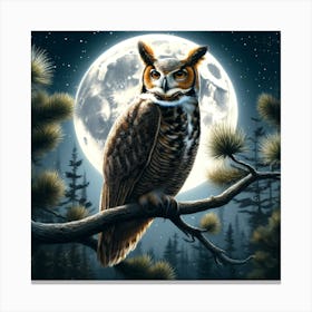 Great Horned Owl 1 Canvas Print