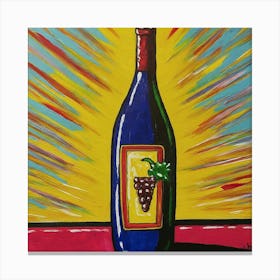 Bottle Of Wine Canvas Print