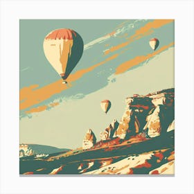 Hot Air Balloons In Cappadocia Canvas Print