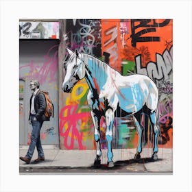 Graffiti Style Horse 1irena Canvas Print