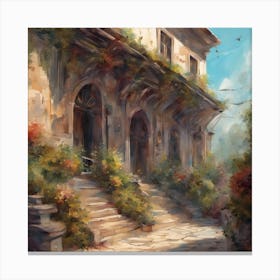 House In Italy Canvas Print