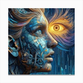 Woman'S Eye Canvas Print