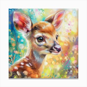 Fawn painting 5 Canvas Print