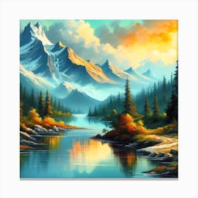 Landscape Painting Canvas Print